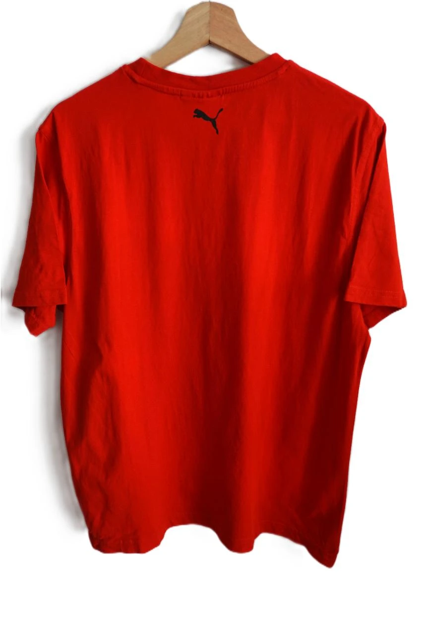 Red Puma men's XL T-shirt with El Toro print, sporty style – photo 2